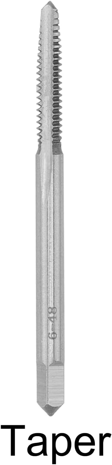 3Pcs 6-48 UNC Hand Tap, #6-48 Threading Hand Tap Right Hand