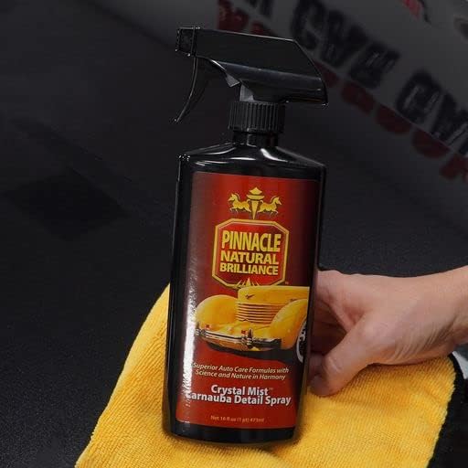 Pinnacle Natural Brilliance Crystal Mist Detail Spray | Ultra Gloss & Paint Enhancing Formula | VOC-Compliant | Safe for All Paint Surfaces | PIN-372 | 128 oz
