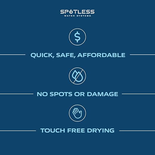 Spotless Water Systems - DIW-20B, W/Integrated Bypass | Simple Window, Solar Panel, RV & Car Wash System, Works for All Vehicles, Motorcycles, Bikes, Boats, Planes, Yachts, Towel Drying Eliminated