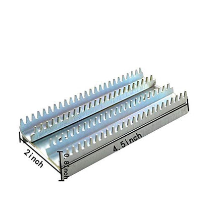 Buff Rake Metal Plate Replacement Buffing Wheel Rake Teeth with 2 Set Screw