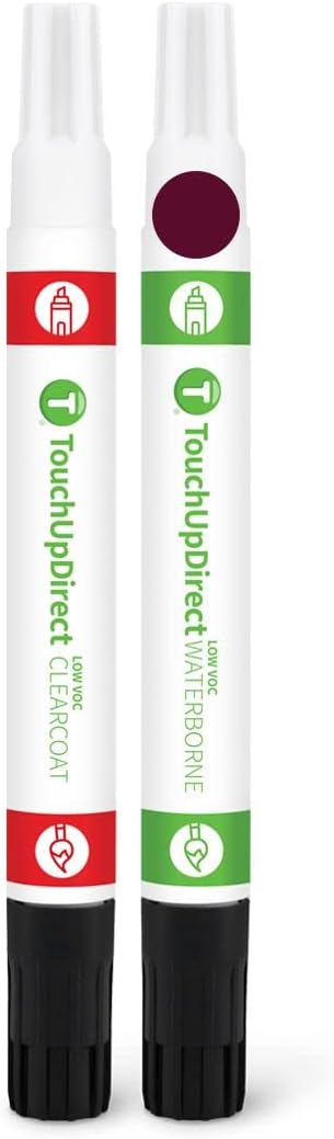 TouchUpDirect FQ Bordeaux Reserve Metallic Compatible with Ford Exact Match Touch Up Paint Combo - Essential Kit