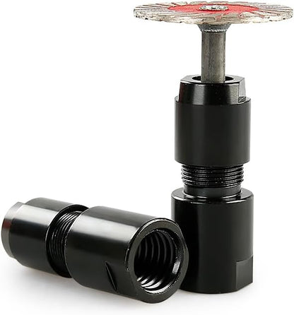 6mm Angle Grinder to Straight Chuck Adapter (5/8-11 Arbor) - Metal/Wood/Stone Grinding & Polishing - Compatible with Angle Grinders, Rotary Tools, Drills - Heavy Duty Conversion Kit (6mm)