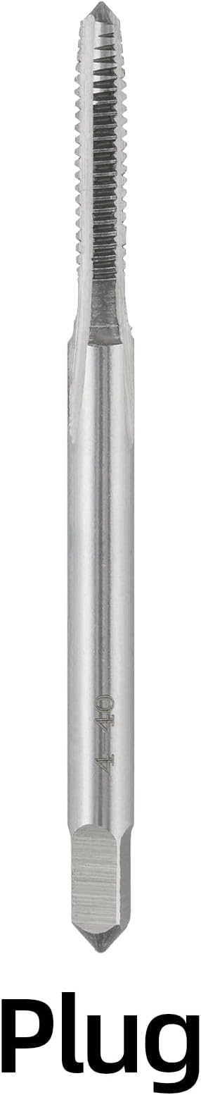 4-40 UNC Hand Tap Right Hand, 4 x 40 Threading Hand Tap 3Pcs