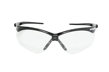 Jackson Safety SG Safety Glasses - Eye Protection for Men & Women - Anti-Scratch Lens with Black Frame - ANSI Z87.1 - Pack of 3 (Multiple Styles)