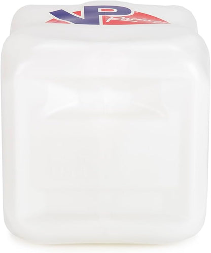 VP Racing 3522-CA, 5.5-Gallon Square Motorsport Jug White (3 Pack) w/ 14" Deluxe Hose (3 Pack) Close-Trimmed Cap and Neck for Tight Seal