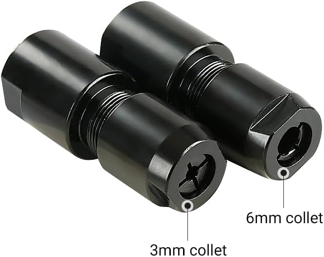 3mm Angle Grinder to Straight Chuck Adapter (5/8-11 Arbor) - Metal/Wood/Stone Grinding & Polishing - Compatible with Angle Grinders, Rotary Tools, Drills - Heavy Duty Conversion Kit (3mm)