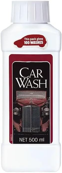 Car Wash Concentrated Liquid Soap, 500ml, 100 Washes, External Vehicle Cleaning