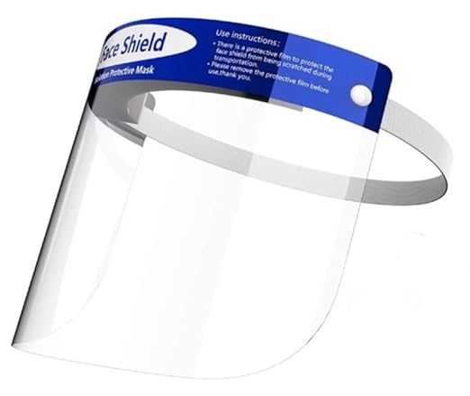 Clearview 200 pk Face Shield Reusable Washable Protective Cover Clear Mask Anti-Splash Anti-Fog Anti-Dust Soft All Day Comfort (200)