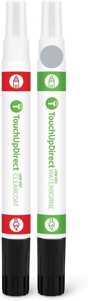 TouchUpDirect JS/M7432A Iconic Silver Compatible with Ford Exact Match Touch Up Paint Combo - Essential Kit