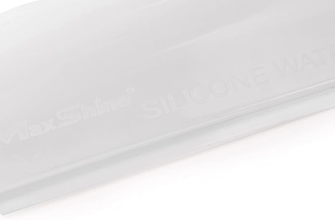 Maxshine Universal Silicone Water Blade for Car Drying – Red – Soft Flexible Silicone Squeegee for Quick Water Removal – Safe for Paint, Glass & Windows – Auto Detailing Tool - Transparent