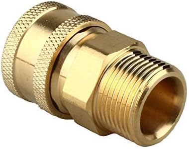Pressure Washer Adapter Set,M22-15mm Male Thread Fitting, 3/8" Quick Connect kit,5000 PSI