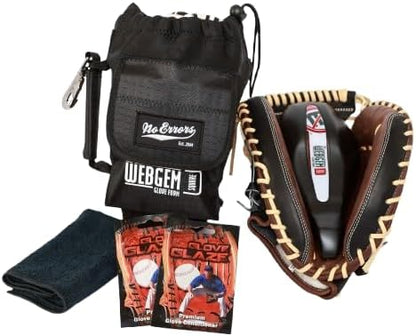 No Errors WebGem Fielder’s Glove Care System – Formation & Break-in Tool for Baseball Mitts, Holds Shape, Essential Gear, Gift for Players
