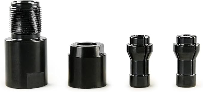 6mm Angle Grinder to Straight Chuck Adapter (5/8-11 Arbor) - Metal/Wood/Stone Grinding & Polishing - Compatible with Angle Grinders, Rotary Tools, Drills - Heavy Duty Conversion Kit (6mm)