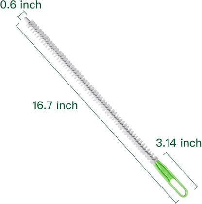 Upgraded Cleaning Brush Kit - 3-Piece Set, Flexible Drain Brush, Crevice Brush with Nie, Ideal for Kitchen, Bathroom, Toilet, Vent Scrubber
