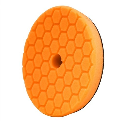 Chemical Guys BUFX112HEX6 Hex-Logic Quantum Medium-Heavy Cutting Pad, Orange (6.5 Inch Pad Made for 6 Inch Backing Plates)
