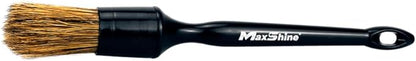 Maxshine Universal Premium Natural Boar’s Hair Detailing Brush #14 – Plastic Handle with No-Shed Bristles – Ideal for Cleaning Engines, Wheels, Interiors, Air Vents & More
