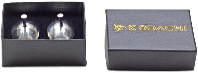 Kodachi Corneal Eye Shield Protector - Stainless Steel, Both Sides Mirror Finish, Large 29 X 21mm, Set of 2 Pcs, Silver Colour