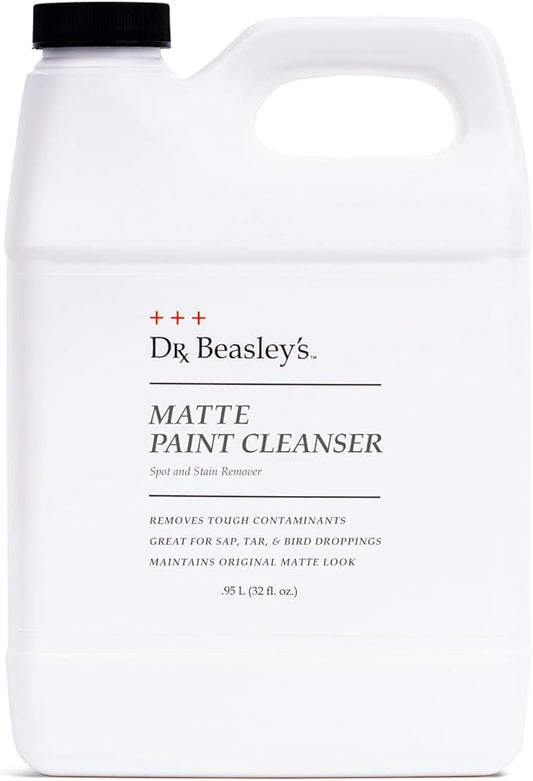 Dr. Beasley's Matte Paint Cleanser - Easily Removes Grease & Heavy Dirt, Droppings, Tree Sap from Autos. Safe On All Matte Surfaces, Preserves The Look for Satin & Glossy Paint, 32 oz