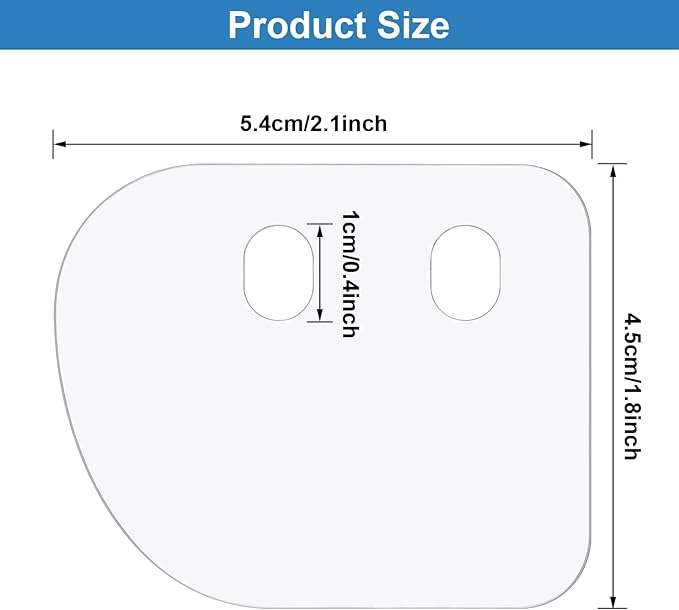 Oudain Clear Glasses Safety Side Shields Plastic Protector Shield for Glasses Slip on Side Guards Fit Most Frames