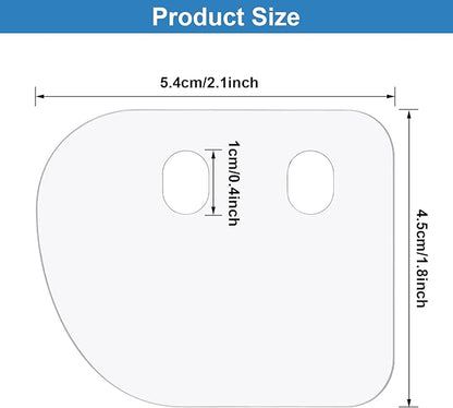Oudain Clear Glasses Safety Side Shields Plastic Protector Shield for Glasses Slip on Side Guards Fit Most Frames