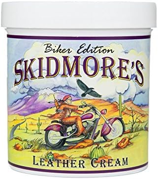Skidmore's Biker Edition Leather Cream | All Natural Formula Cleans, Conditions, and Protects your Motorcycle | Made in USA