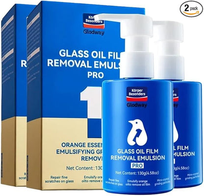 Glodway Glass,Mirror and Window Cleaner for Auto and Home Cleans,Streak-Free,Ammonia-Free,Tint-Safe,4.58 OZ (2 Pack)