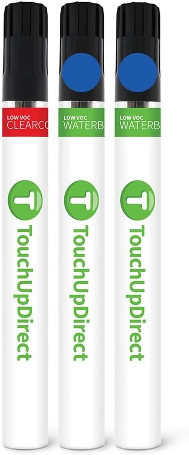 TouchUpDirect TAQ Ocean Blue Pearl Tricoat Compatible with Subaru Exact Match Touch Up Paint Brush - Essential Kit