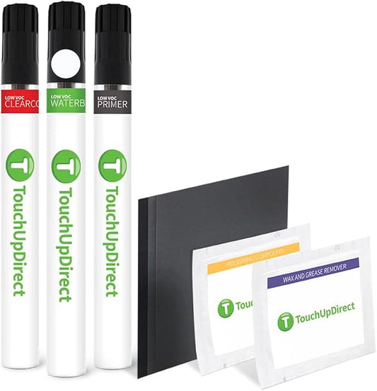 TouchUpDirect Z2 Frozen White Compatible with Ford Exact Match Touch Up Paint Brush - Platinum Kit