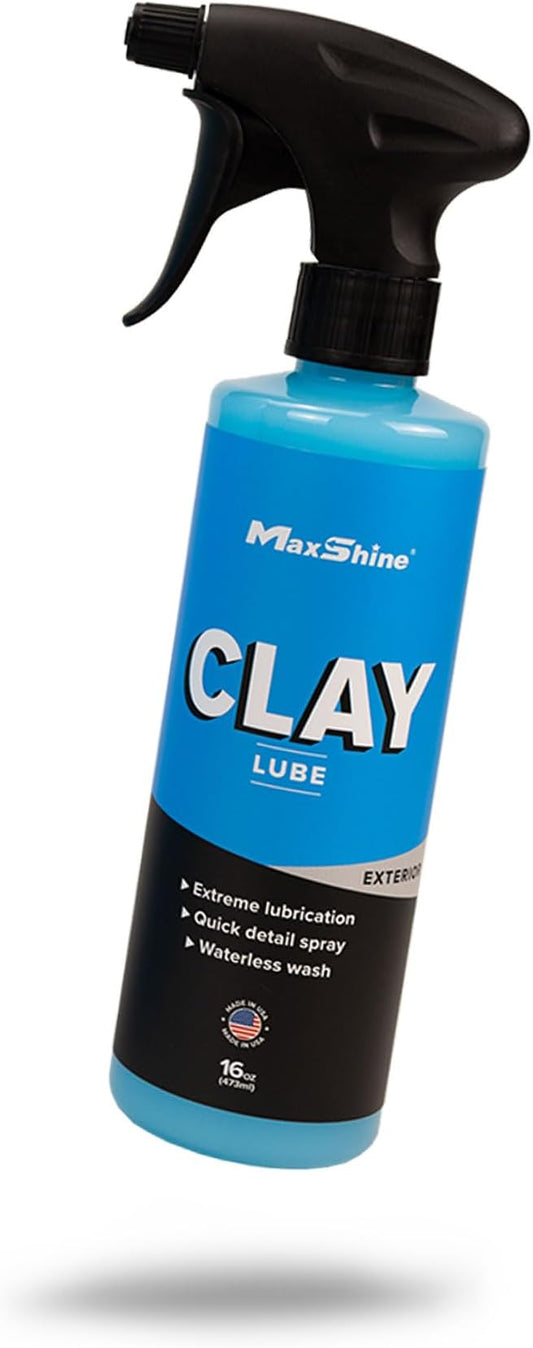Maxshine Clay Lube Spray 16oz | Synthetic Lubricant for Clay Bars & Pads | Quick Detailer with Pleasant Scent | Provides Smooth Glide & Surface Protection for Car Paint, Glass & Auto Detailing