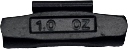 C-HORSE 100Pcs P Series Clip on Wheel Weights Black Coated Assortment for Hammer Type Rim Balancers, 0.25oz, 0.50oz, 0.75oz, 1.0oz, 25pcs for Each Size Fit for Steel Wheel (P Style, 0.25-1)