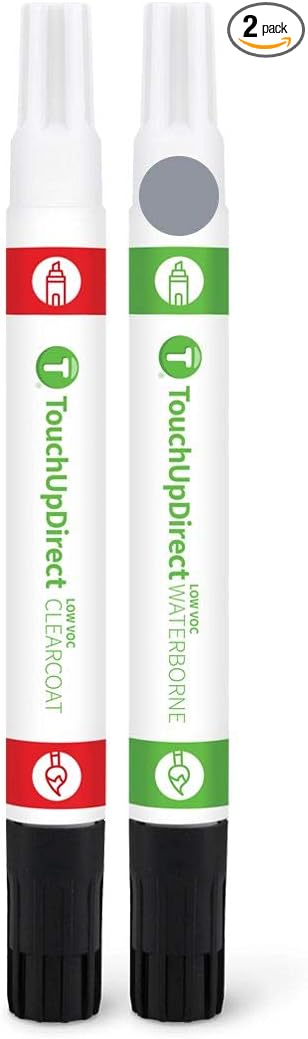 TouchUpDirect TB Lithium Gray Compatible with Ford Exact Match Touch Up Paint Combo - Essential Kit