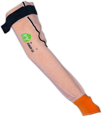 MAGID M-GARD DX Technology ANSI A4 Cut-Resistant Arm Sleeve with Thumb Slot, 6 Pair, 22” Length, Orange