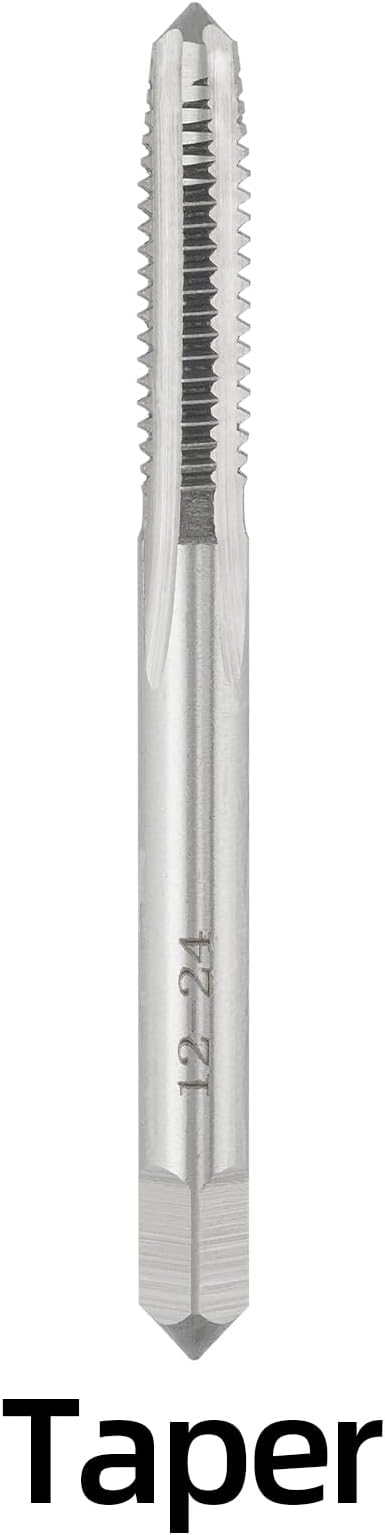 12-24 UNC Hand Tap Right Hand, 12 x 24 Threading Hand Tap 3Pcs