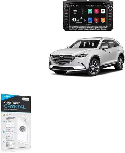 BoxWave Screen Protector Compatible with Mazda 2020 CX-9 (7 in) - ClearTouch Crystal (2-Pack), HD Film Skin - Shields from Scratches