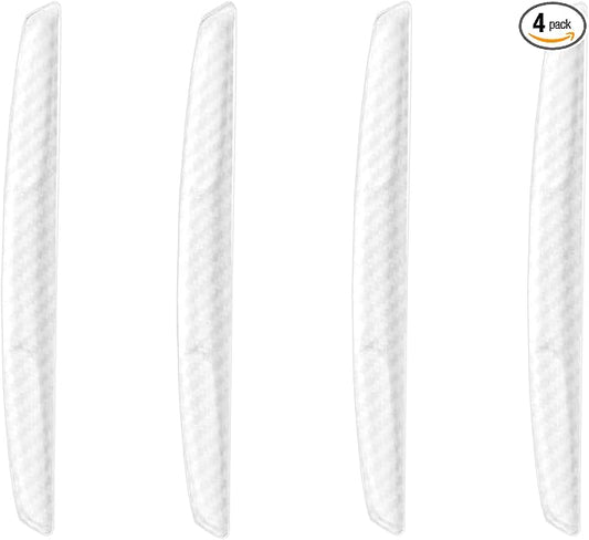 WORCAS 4Pcs Universal Car Door Edge Guards，Silicone Car Bumper Body Protector Trim Guard Auto Rearview Mirror Anti Collision Protector(Transparent)