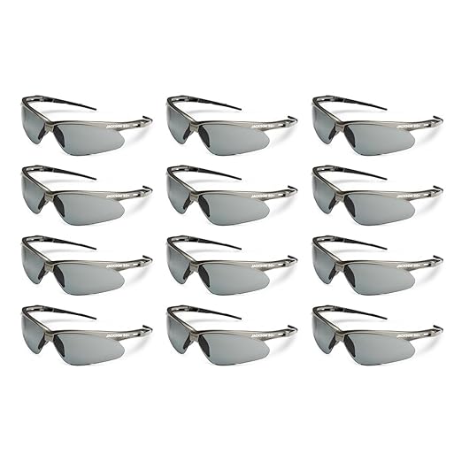 Jackson Safety SG Safety Glasses – Eye Protection for Men and Women – ANSI Z87.1 (Pack of 12)