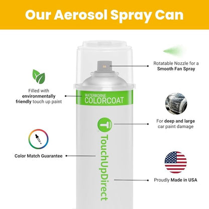 TouchUpDirect K1X Crystal White Pearl Tricoat for Subaru Exact Match Touch Up Paint Aerosol - Essential Package