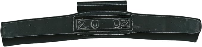 C-HORSE 100Pcs AW Series Clip on Wheel Weights Black Coated Assortment for Hammer Type Rim Balancers, 1.25oz, 1.50oz, 1.75oz, 2.0oz, 25pcs for Each Size Fit for Steel Wheel (AW Style, 1.25-2)