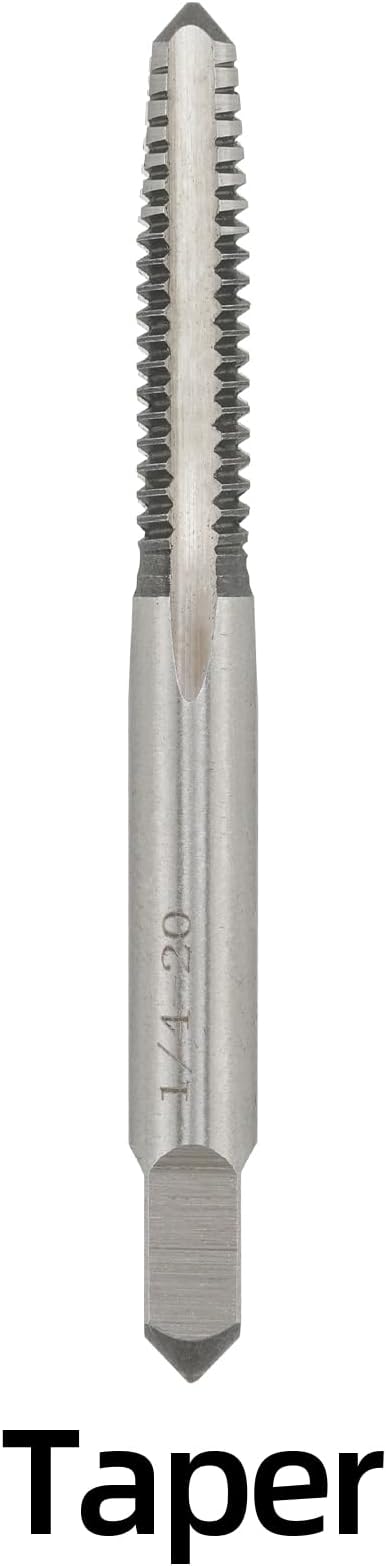 1/4"-20 UNC Hand Tap Right Hand, 1/4 x 20 Threading Hand Tap 3Pcs