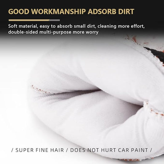 SPTA Microfiber Car Wash Mitt, 3Pcs Car Sponge Glove Wrapped in Soft, Plush Fiber Cloth Material, Safe Washing with Any Car Soap, Bucket, Foam Gun, Foam Cannon, Other Cleaning Supplies