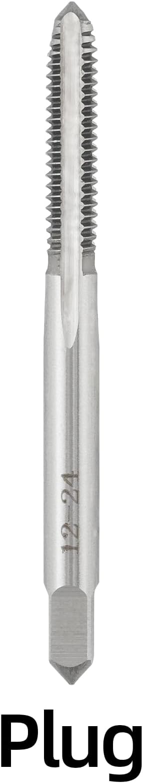 12-24 UNC Hand Tap Right Hand, 12 x 24 Threading Hand Tap 3Pcs