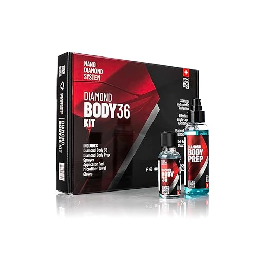 DIAMOND PRO TECH - Diamond Body 36 Kit - Body 36 30ml Plus Body Prep 100ml Kit; Super-Hydrophobic; 3 Years of Protection; Nanodiamond Protective Coating; Effortless Application