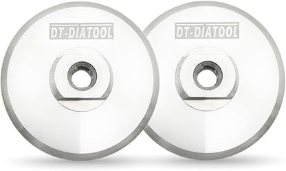 DT-DIATOOL 2pcs Aluminum Backer Pad 4 Inch Hook and Loop Backing pad 5/8-11 Arbor