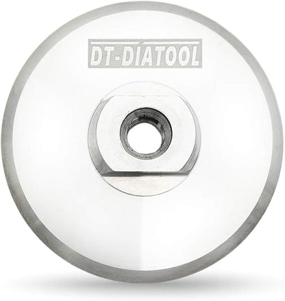 DT-DIATOOL Aluminum Backer of Polishing Pad 4 Inch - Hook Loop Backing Pad with Arbor 5/8" 11 for 4 Inch Wet or Dry Polishing Pads