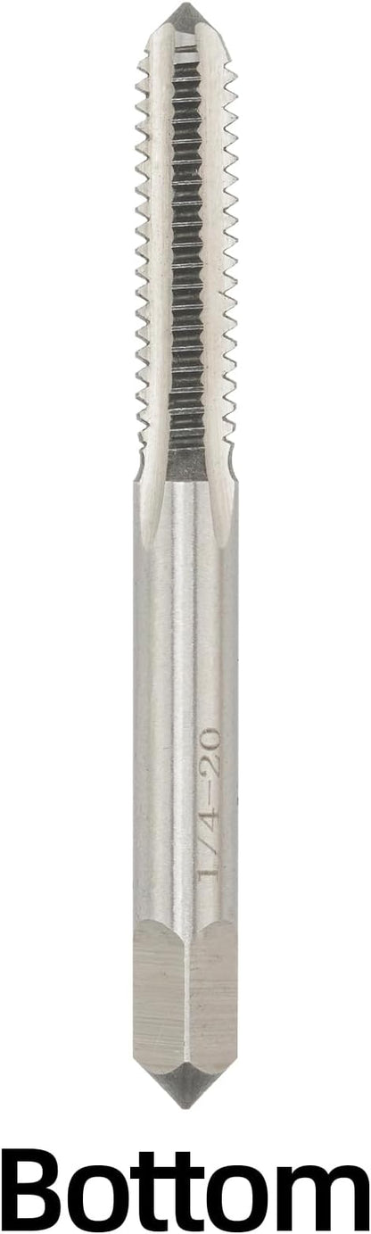 1/4"-20 UNC Hand Tap Right Hand, 1/4 x 20 Threading Hand Tap 3Pcs