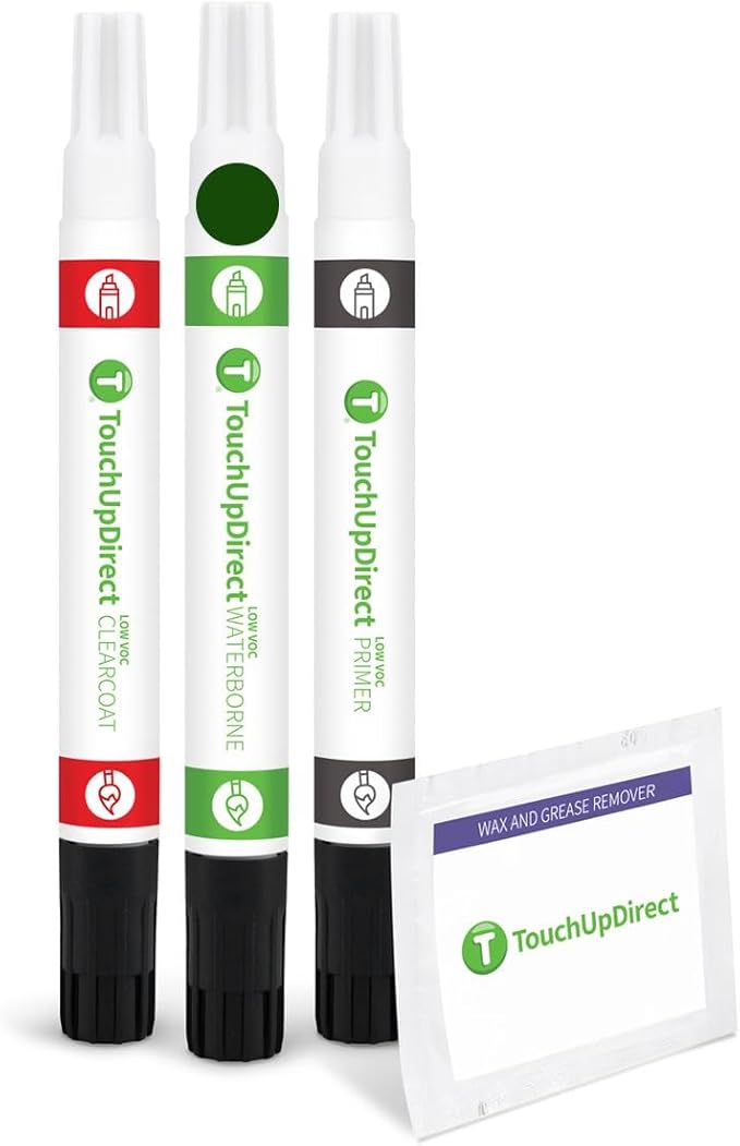 TouchUpDirect 6V7 Army/Dark Green Compatible with Toyota Exact Match Touch Up Paint Combo - Preferred Kit