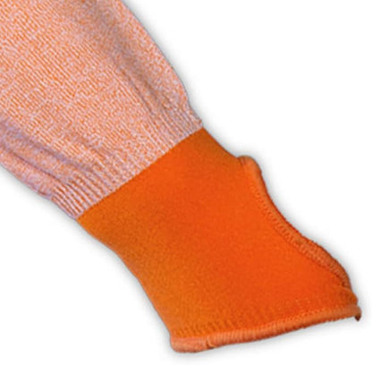 MAGID M-GARD DX Technology ANSI A4 Cut-Resistant Arm Sleeve with Thumb Slot, 24 Pair, 22” Length, Orange