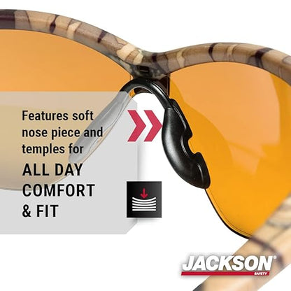 Jackson Safety SG Safety Glasses – Eye Protection for Men and Women – ANSI Z87.1 (Pack of 12)