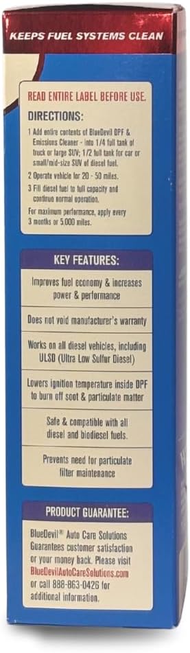 BlueDevil 70524BD Diesel DPF & Emissions Cleaner - 16 Ounce