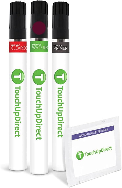 TouchUpDirect FQ Bordeaux Reserve Metallic Compatible with Ford Exact Match Touch Up Paint Brush - Preferred Kit